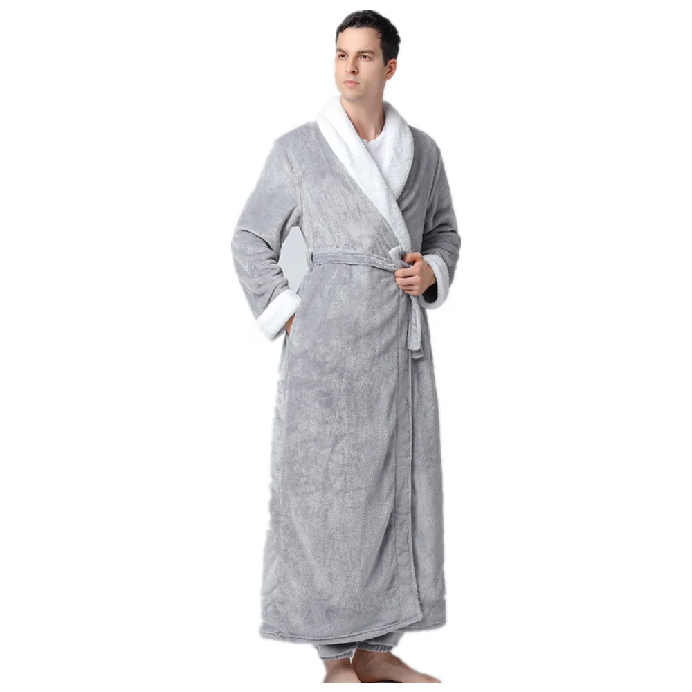 Custom Spa Bath Robe OEM Customized Sleepwear Bathrobe with Hood for Home and Hotel Luxurious Men