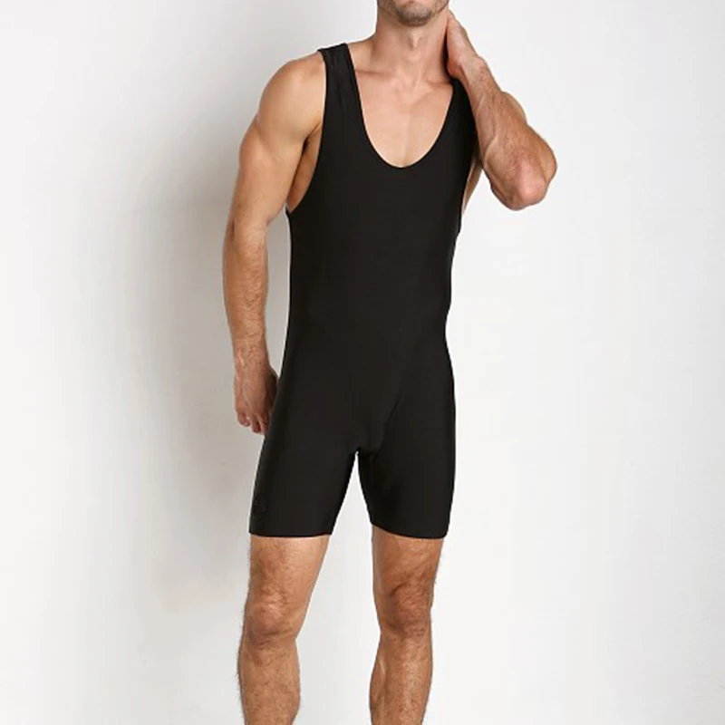 Custom solid bodysuits mens wrestling singlets