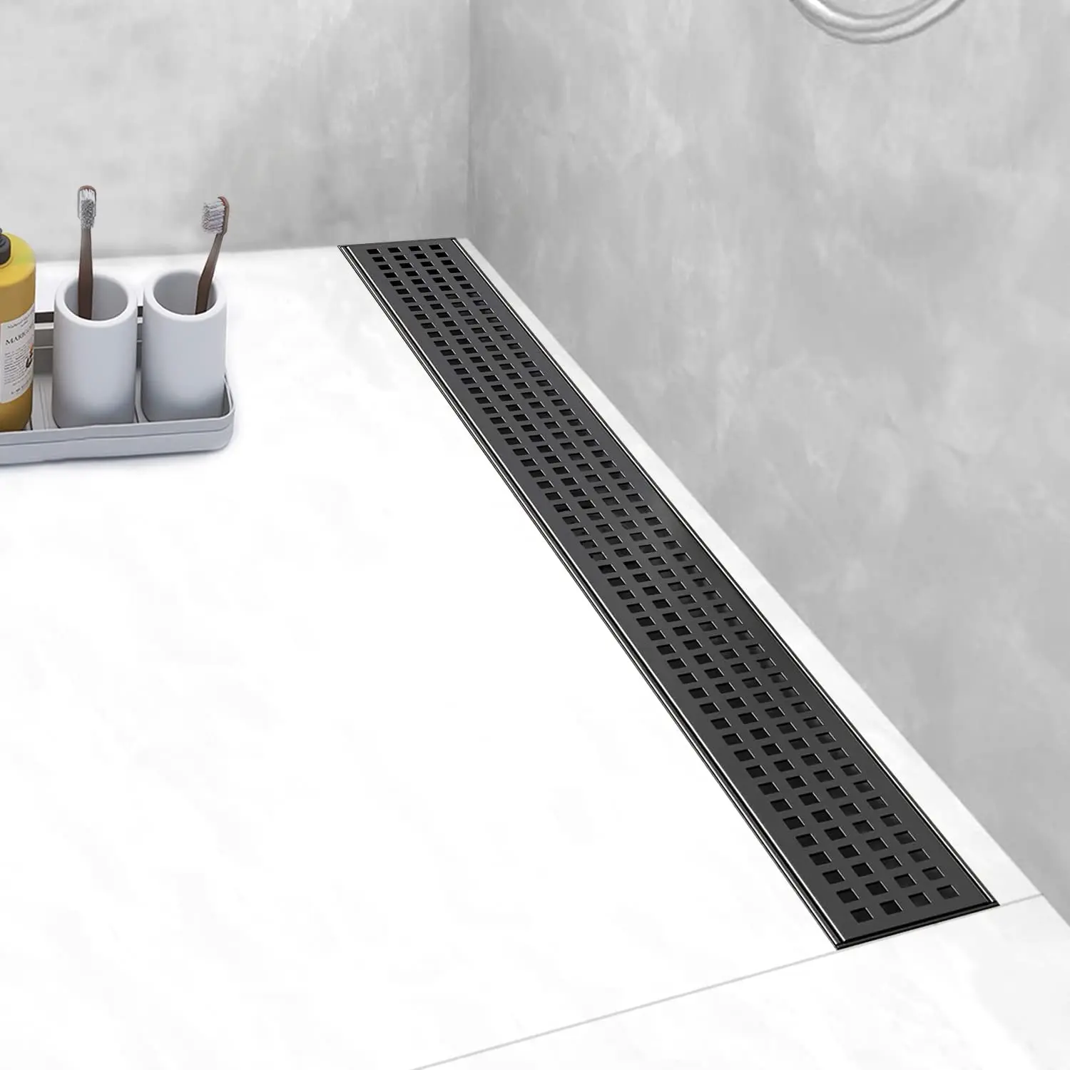 Wholesale Invisible Linear Drain Tile Insert Shower Drain SUS304 Stainless Steel Bathroom Floor Drain