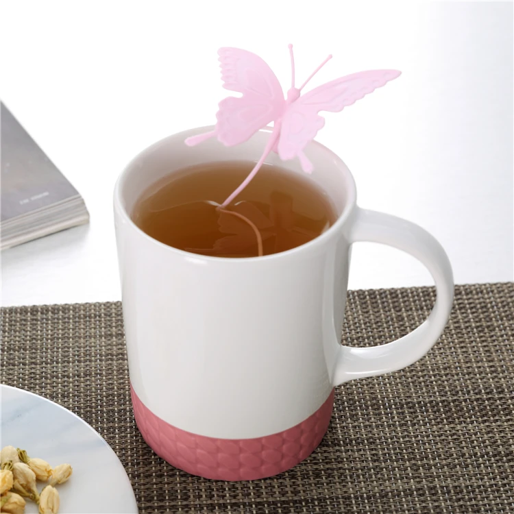 Custom Animal Shape  Free Sample Silicone Tea Bag Filter  Infusion Strainer with Infuser for Mug