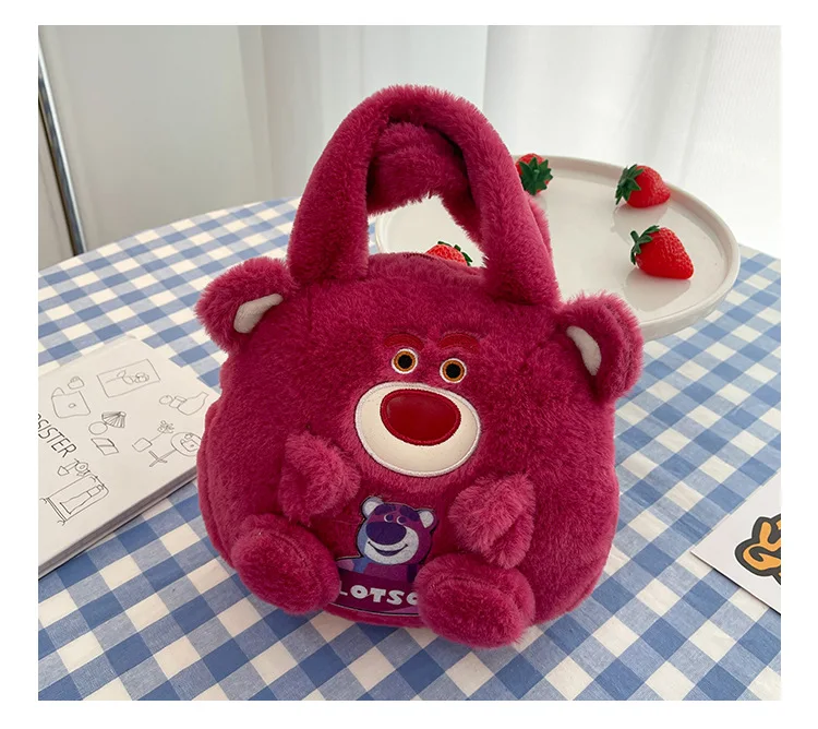 2024 Fashion Cute Plush Sanrio Toy Handbags PP Cotton Soft Fur As Girls Gift Kids Hand Bags