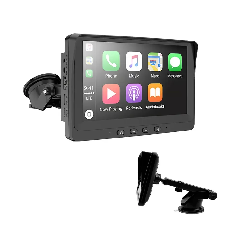 Touch screen 7 inch PND wireless portable car display car radio monitor with carplay