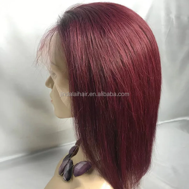 burgundy color wig