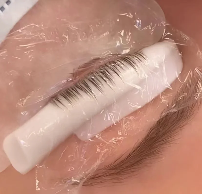 Пользовательские резиновые силиконовые стержни липкие ресницы белые подъемные