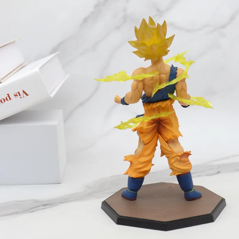 17cm Super Saiyan GoKu PVC resin Model Toy Anime action Figures Anime Dragon Z Balls Fashion Wholesale Products Dragon Z ball