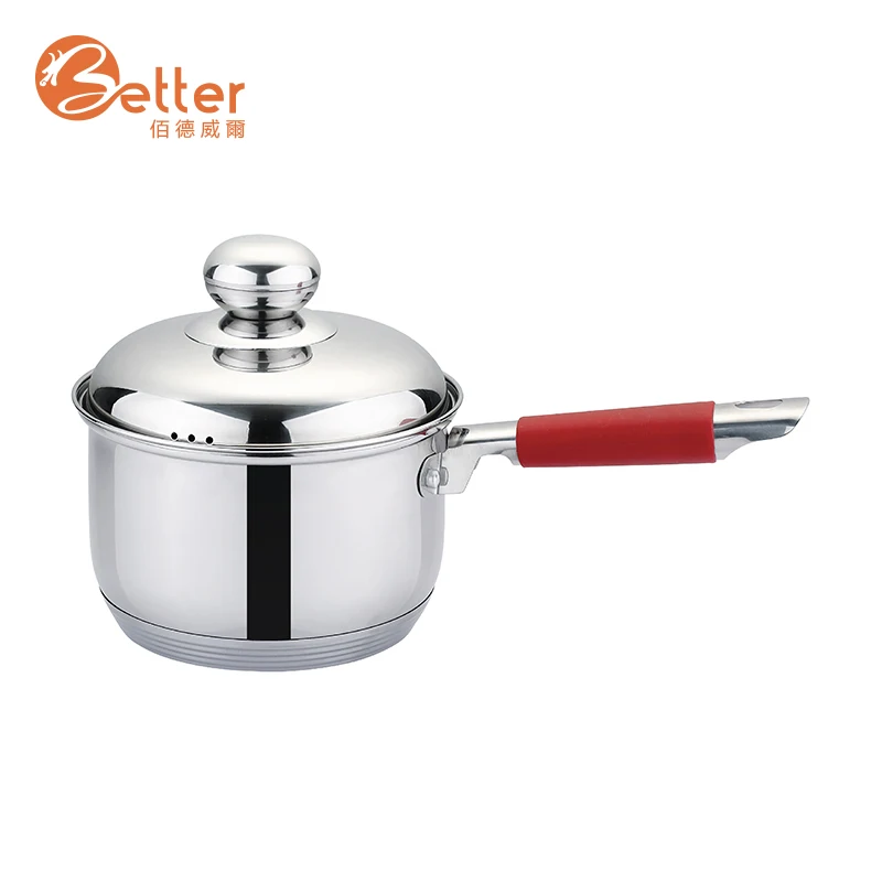 New Product Stainless Steel Belly Body Shape Glass Lid Non Stick Cookware Set Cooking Pot Kitchenware Cookware Sets