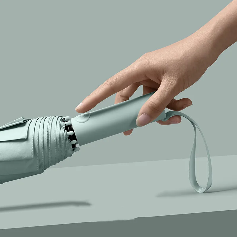 Wholesale Good Quality Windproof Waterproof Auto Open Close Portable Folding Travel Xiaomi 3 Folding Umbrella With Long Handle