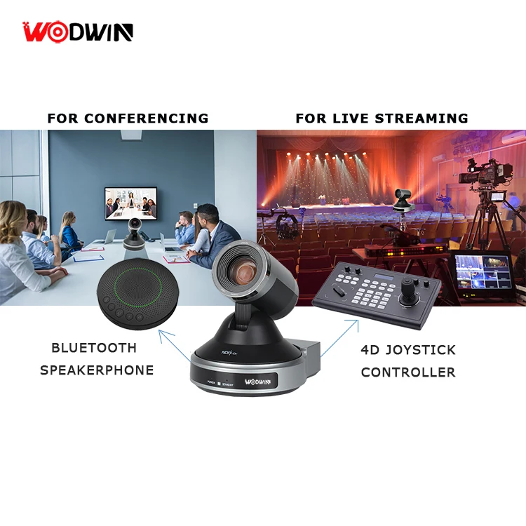 High Quality 12X 20X Optical Zoom USB SDI NDI PTZ Camera For Churches Live Streaming