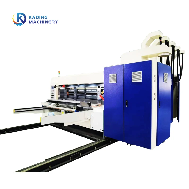 High Feeding Speed Corrugated Paperboard Boxes Printer With Automatic Die Cutter And Slotter