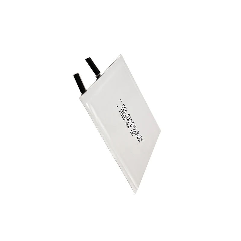 China Super Thin Battery Factory Custom Ultra Thin Lipo Battery UFX 014750 150mAh 3.7V For E-card