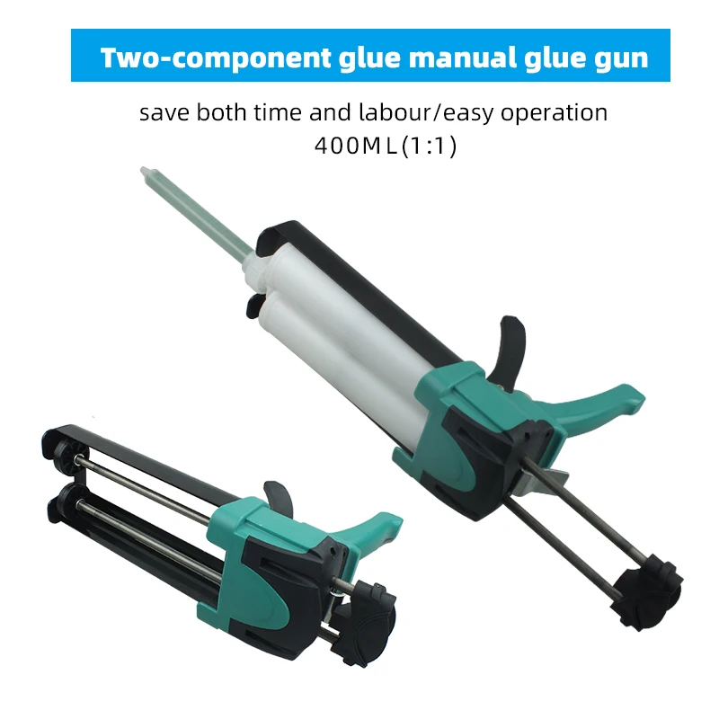 China Wholesale 400ML1:1 Dual Component Energy Saving Plastic Epoxy Resin AB Glue Mixing Glue Gun