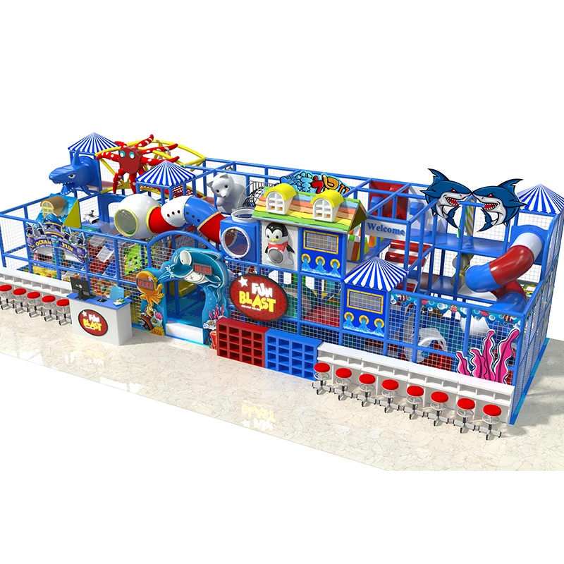 Cute Marine OrganismTheme Funny Plastic Toys Children Commercial Indoor Playground Equipment For Kids