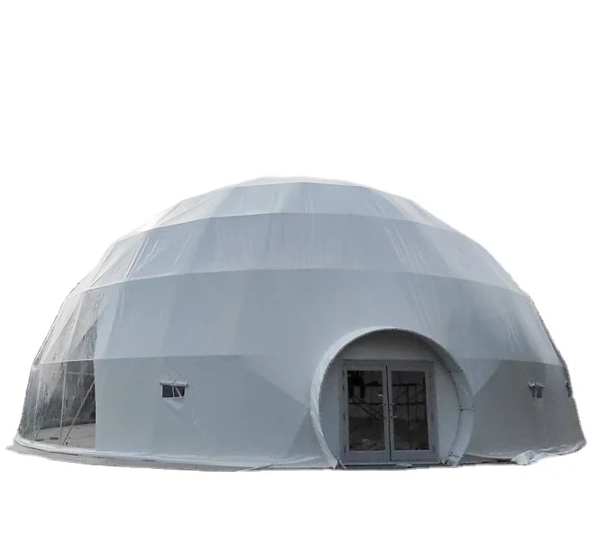Luxury Roof Pvc Heated Eco Prefab Transparent Geodesic Dome Hotel Glamping Tent House Desert Round Dome Tent for Camping