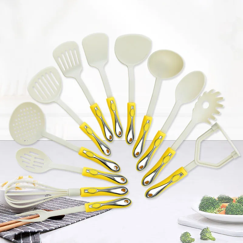 Kitchen accessories cooking tools household items nylon kitchen utensil set of 12 pcs
