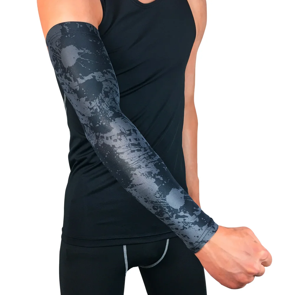 UV Sun Protection Driving Fishing Sport Custom Cooling Compression Cycling Arm Sleeve For Men Women