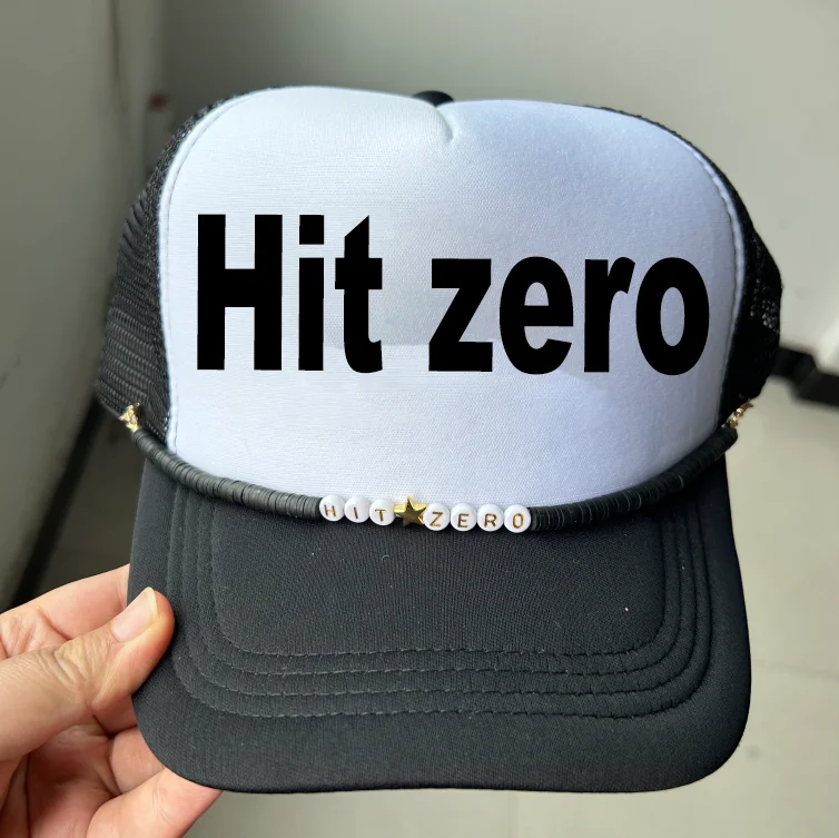 Custom Low MOQ Foam Trucker Hat Summer Mesh Rope Cap Sports Ball Cheerious Good Luck Foam Trucker Hat