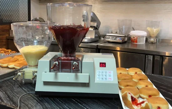 Small Commercial Home Multi Function Puff Injection Filling Liquid Jam Cream Donut Cake Berliner Glazing Machine Filling Machine
