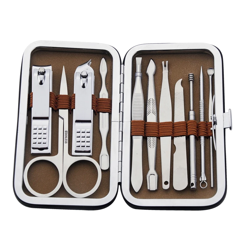 
Hight Quality 11 PCS Stainless Steel Nail Clipper Set Manicure Pedicure Set 