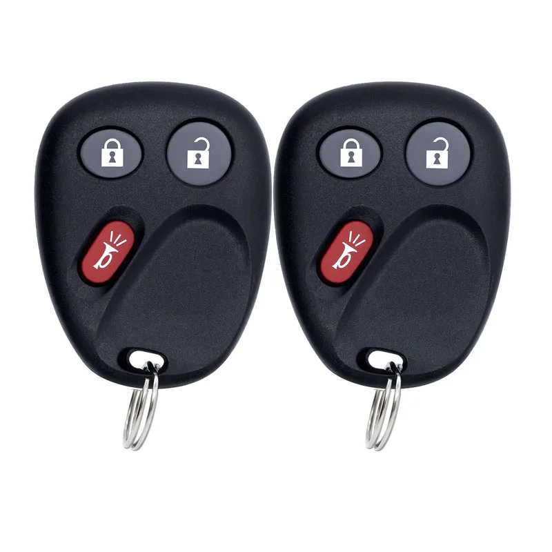 GMC LHJ011 Keyless Entry Remote Key 3 Buttons Car Key Fob Replacement for Chevy Silverado Equinox Tahoe Cadillac