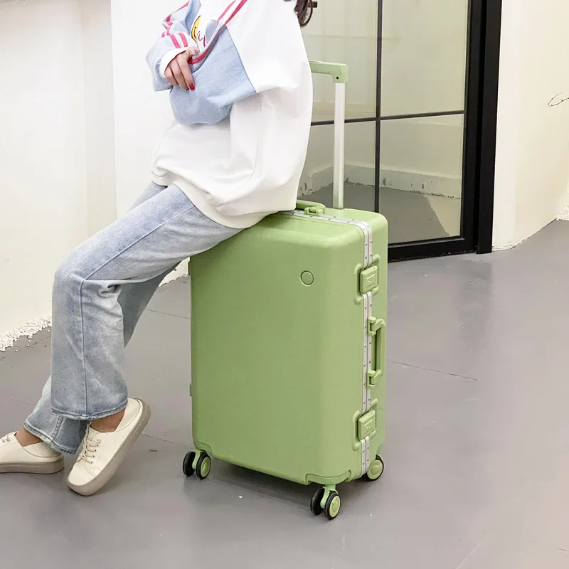 PC material 20-inch fashion universal wheel suitcase male 24-inch  password box female travel luggage  pc cabin trolley luggage