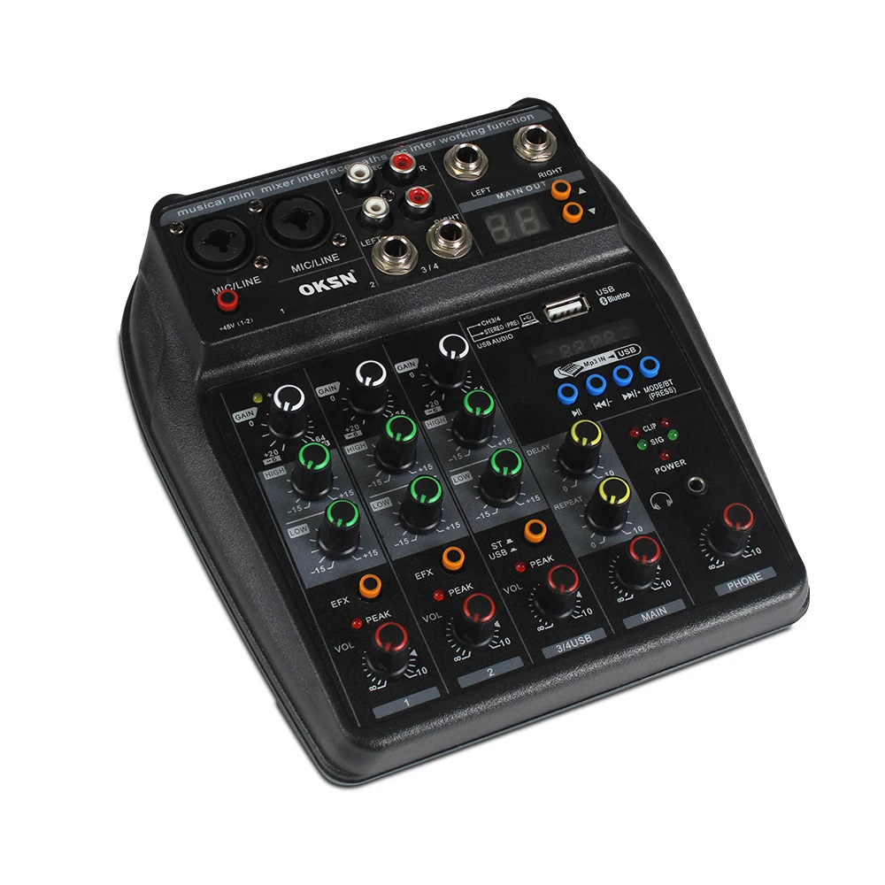 
Small Usb Audio Interface Professional USB Interface Mixer Console 