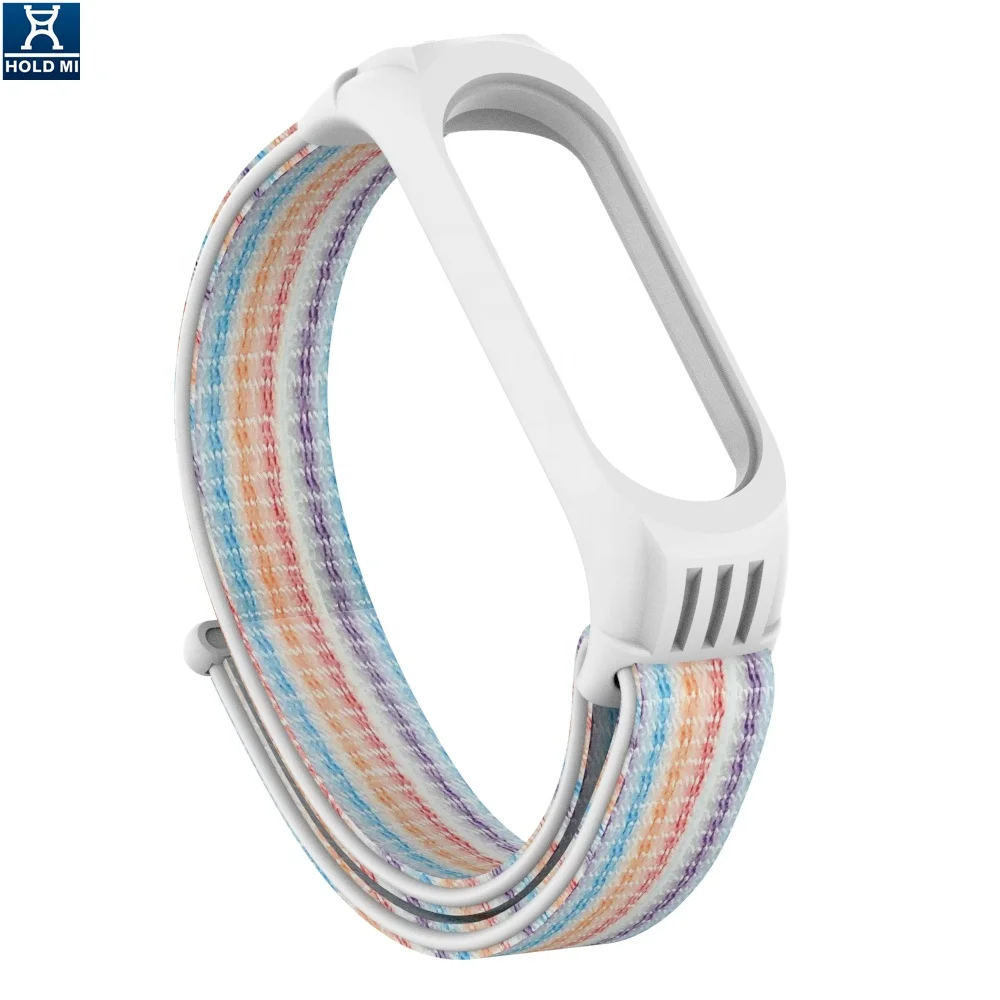 ODM Holdmi 4311 Series Seven Color Nylon Watch Bracelet Band Case Soft TPU for Mi Band 4 and 3 Luxury