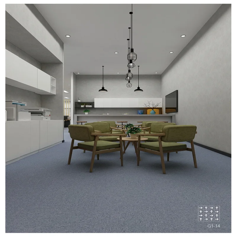 Commercial Office PP Water FireProof Nylon Carpet Tile 25X100cm PVC OEM Bitumen Nonwoven Backed 60*60cm Nylon Floor Carpet Tiles