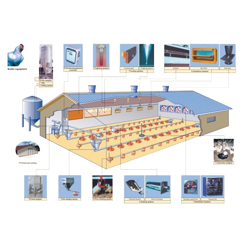 china cheap poultry farming prefabricated Farm chicken house