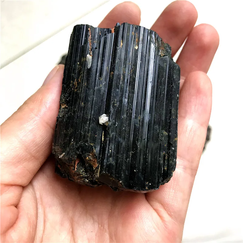 Black Tourmaline Small - Raw Stone  Tourmaline For Healing