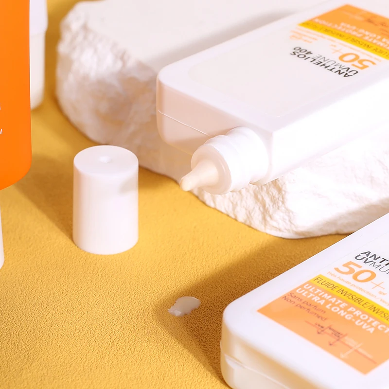 Green Tea SPF 50 Sunscreen Cream 50ml Vegan Oil-Free UV Protection Private Label OEM ODM Sunscreen