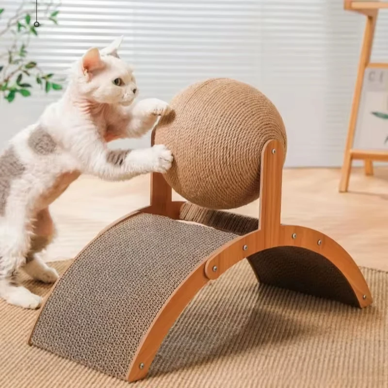 Cat Scratcher Bed Grinding Paws Toy Kitten scratcher Sisal Cat Scratcher Ball Board