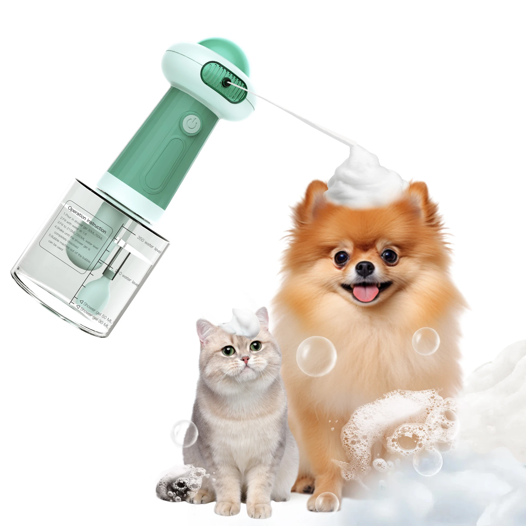 New Products in Market Dog Grooming Electric Bath Shampoo Foam Maker Pet Grooming Shampoo Dilution Machine Dog Soap Dispenser