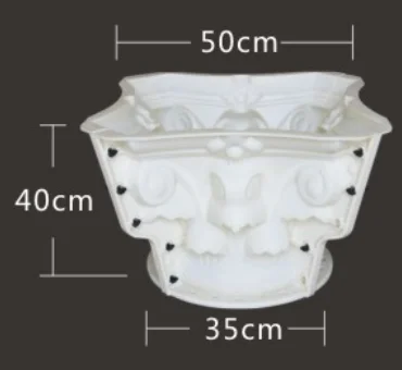 Diameter 30cm  Decorative Round roman pillar column Head Capital design  concrete mold