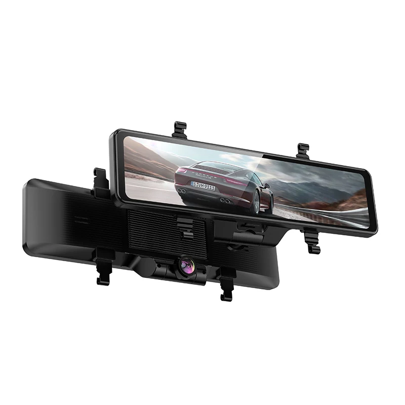 4K 1080P Hd Hidden 360 degree 3 recording driving recorder Dashcam GPS track rearview mirrors outside Car Camera