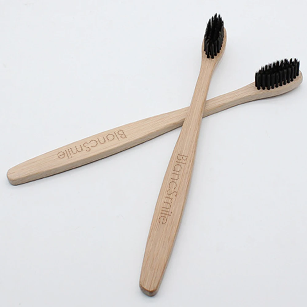 Biodegradable Bristle Charcoal Organic Wholesale Custom Logo Eco Friendly Natural Travel Airplane Bamboo Box Toothbrush