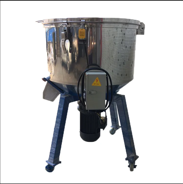 China Manufacture Quality Plastic Vertical Color Mixer Plastic Blender For Injection Molding Machine
