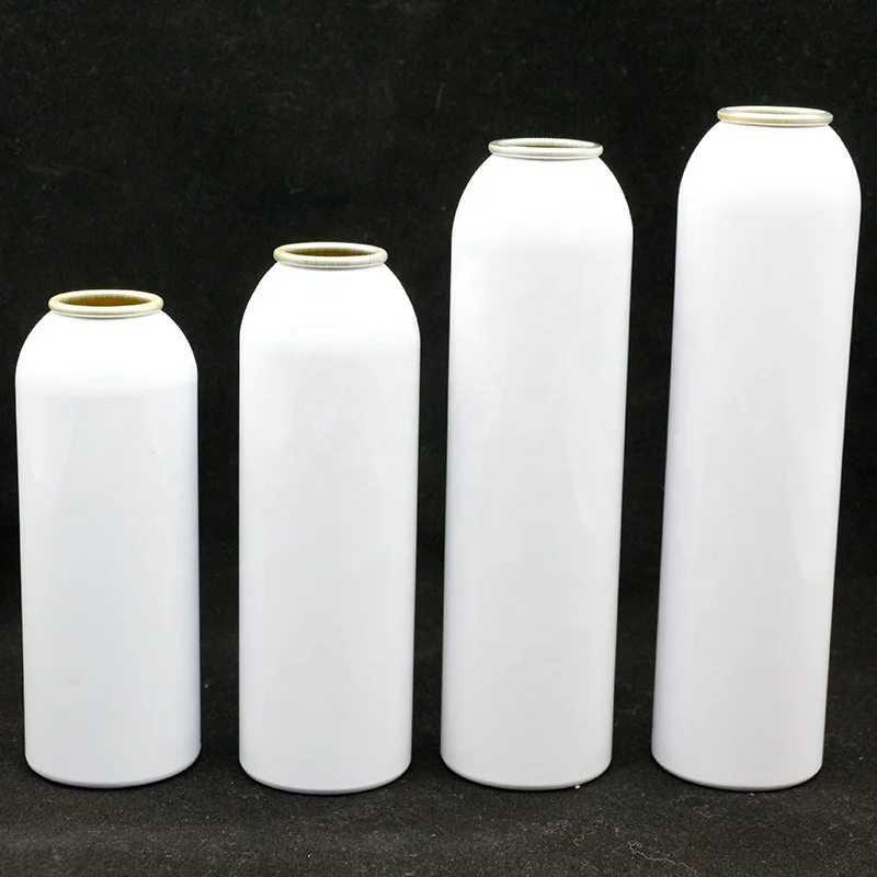 5ml to 1000ml blank white aluminium aerosol can customized logo design aluminum spray cans empty aerosol cans for promotion sale