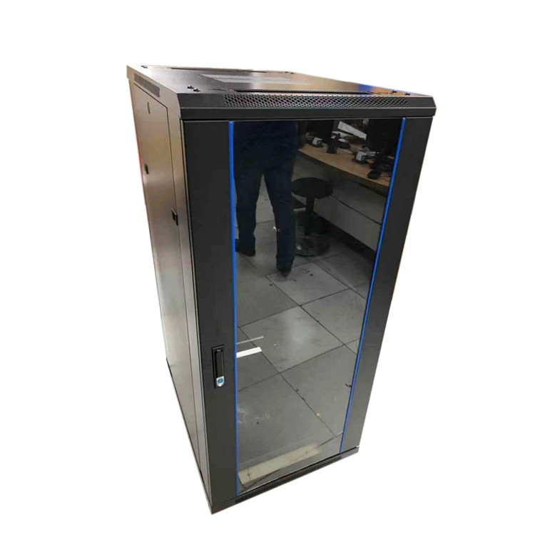 19 Inch Floor Standing Telecommunication Network Cabinet 600mm 800mm 27U Server Rack with Accessory