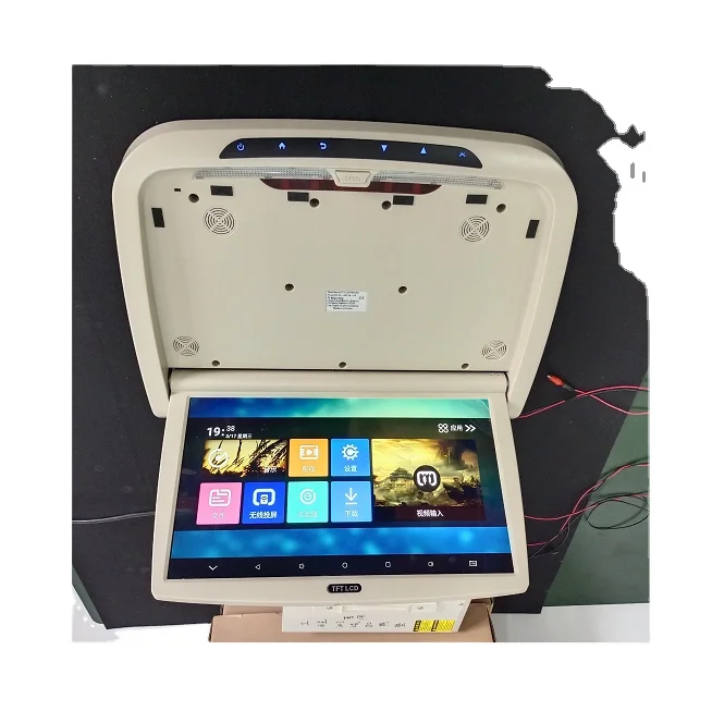 New style car interior accessories Luxury Touch Screen Ceiling Van TV vehicle monitor advertising display For Business Car van