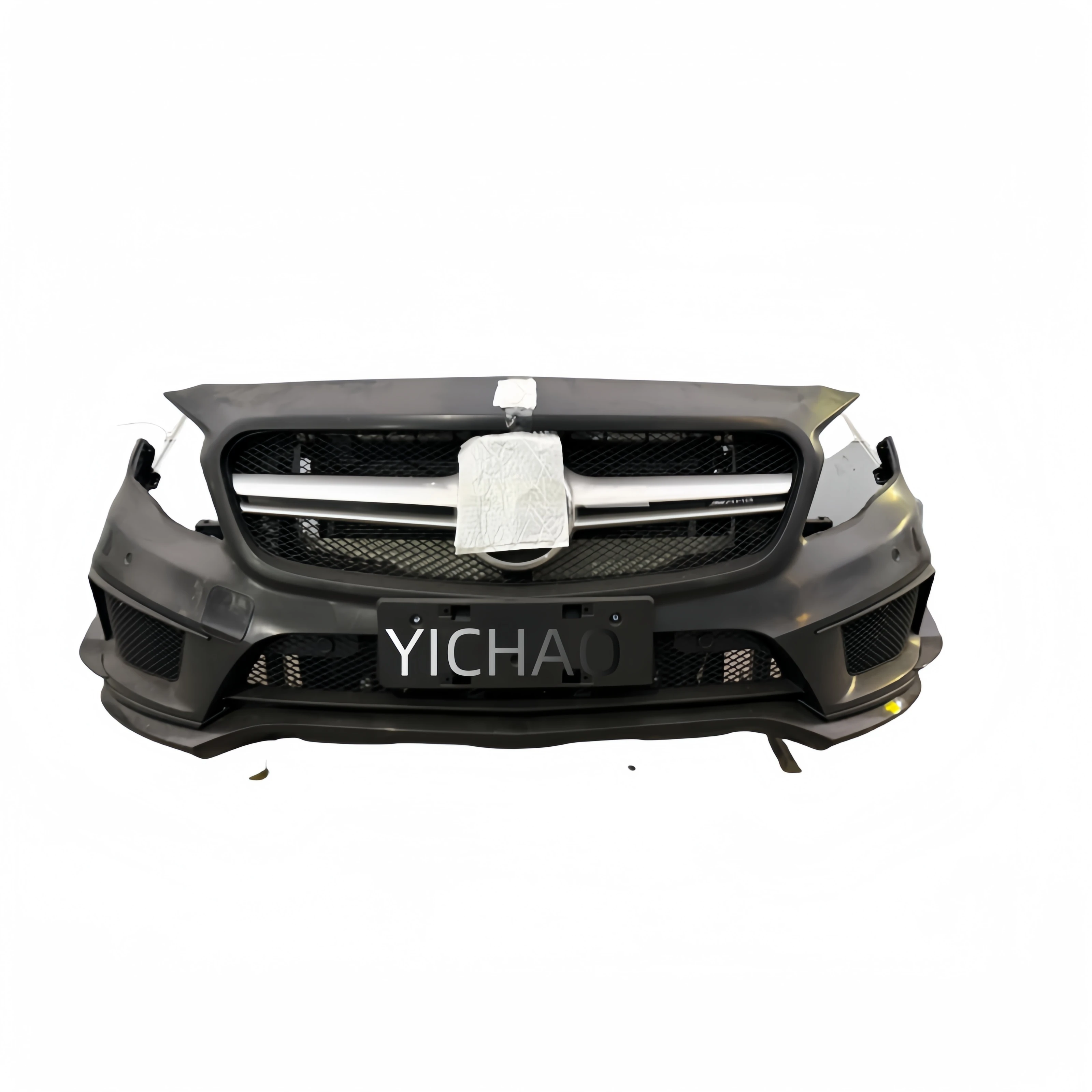 Hot selling forMercedes-Benz GLA X156 AMG car front face body kit with front bumper grille radiator bumper beam