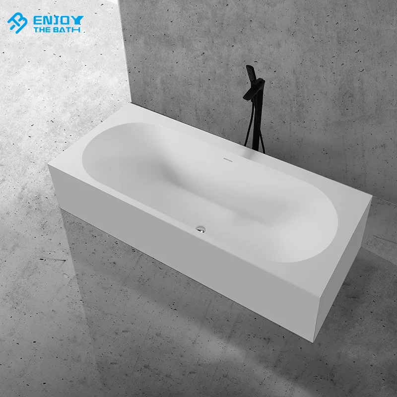 ETB various size stone bath solid surface bathtub