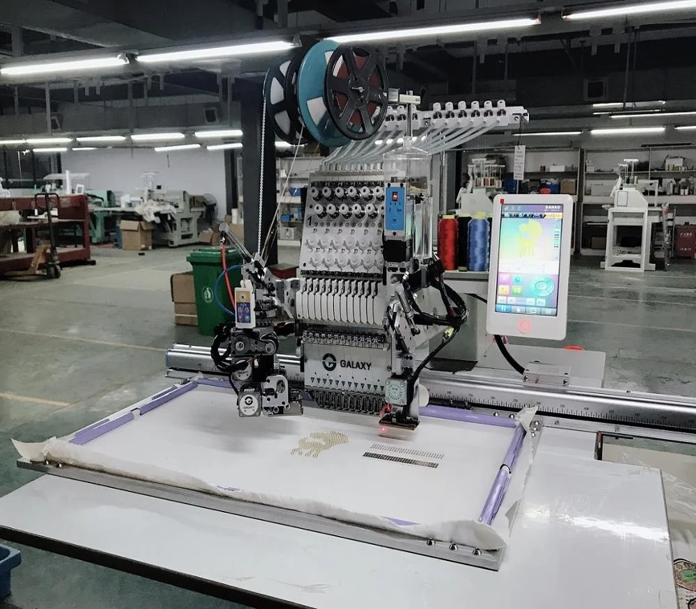 GALAXY HIGH SPEED 12/15 NEEDLES SINGLE HEAD 4 IN 1 SEQUINS + BEAD EMBROIDERY MACHINE