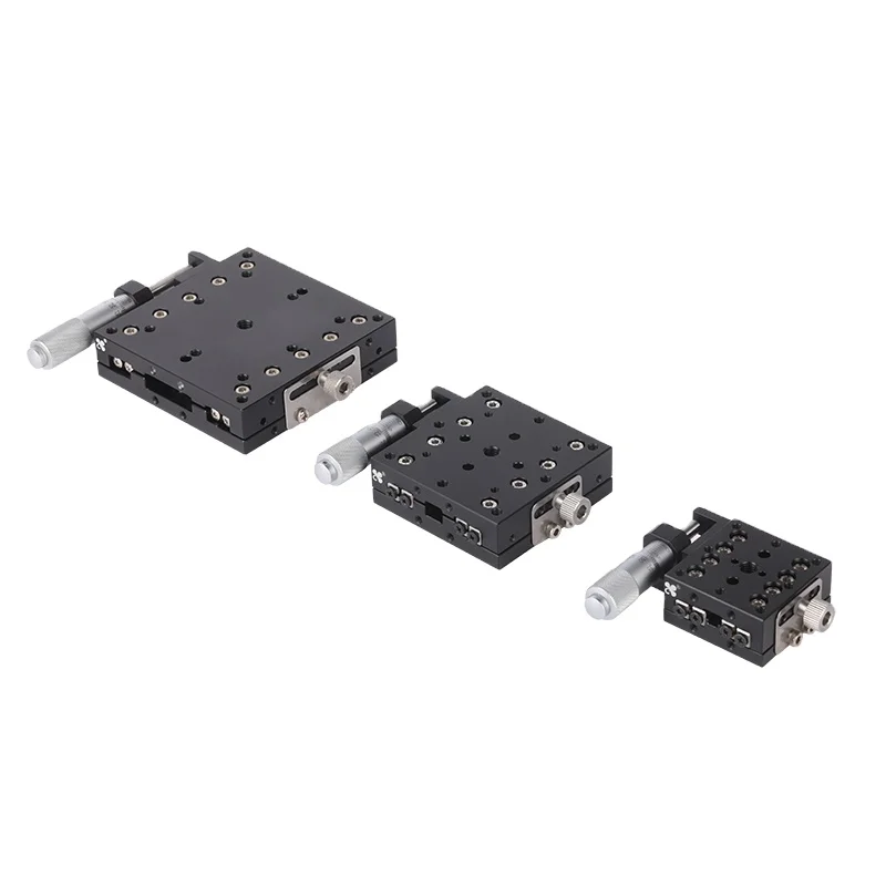 C&K Korean Technology X Axis 25 mm Travel Range 24 mm Height Linear Stage Aluminum Adjustable Sliding Table Manual Stage