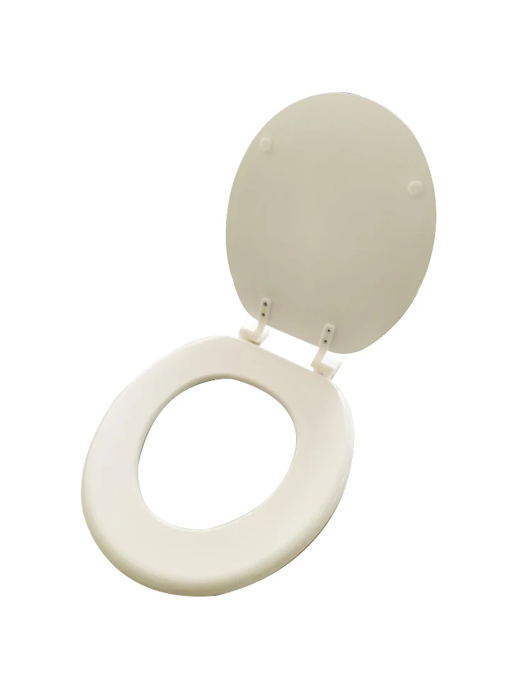 Soft Slow Closing Sanitary Eco-Friendly Sturdy Thin Round Mdf Toilet Cover Seat Custom White Color Toilet Seat Lid