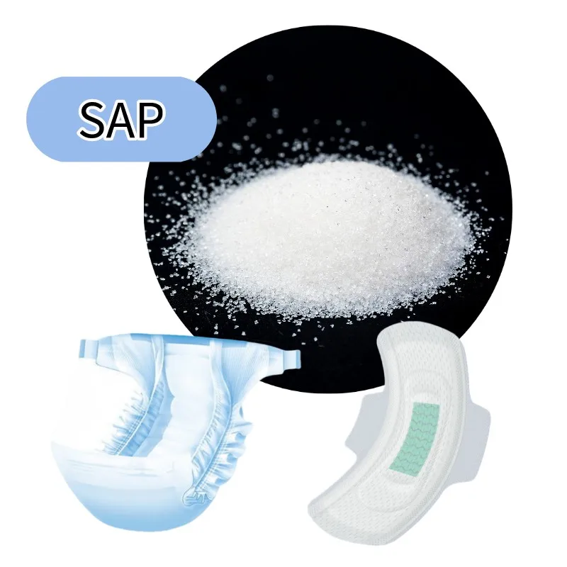 Hot sale sap powder super absorbent polymer for diaper Russia market absorbing polymer factory price