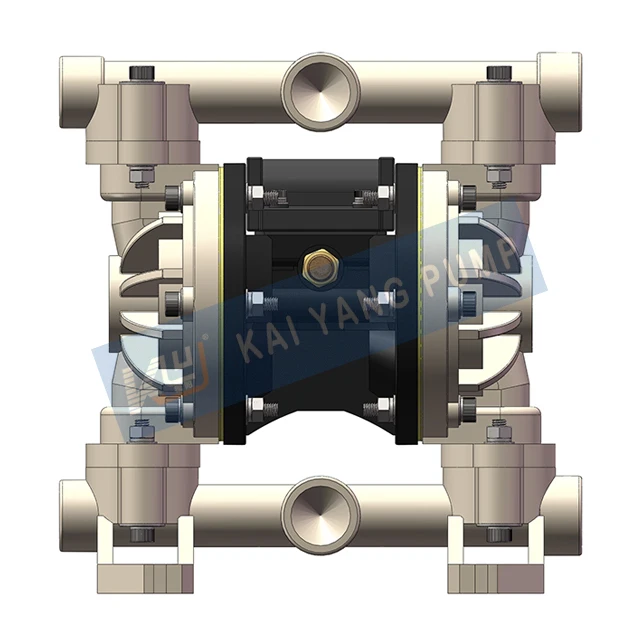1 Inch Acid And Corrosion Resistance PVDF Pneumatic Diaphragm Pump Compressed Air As The Power Source