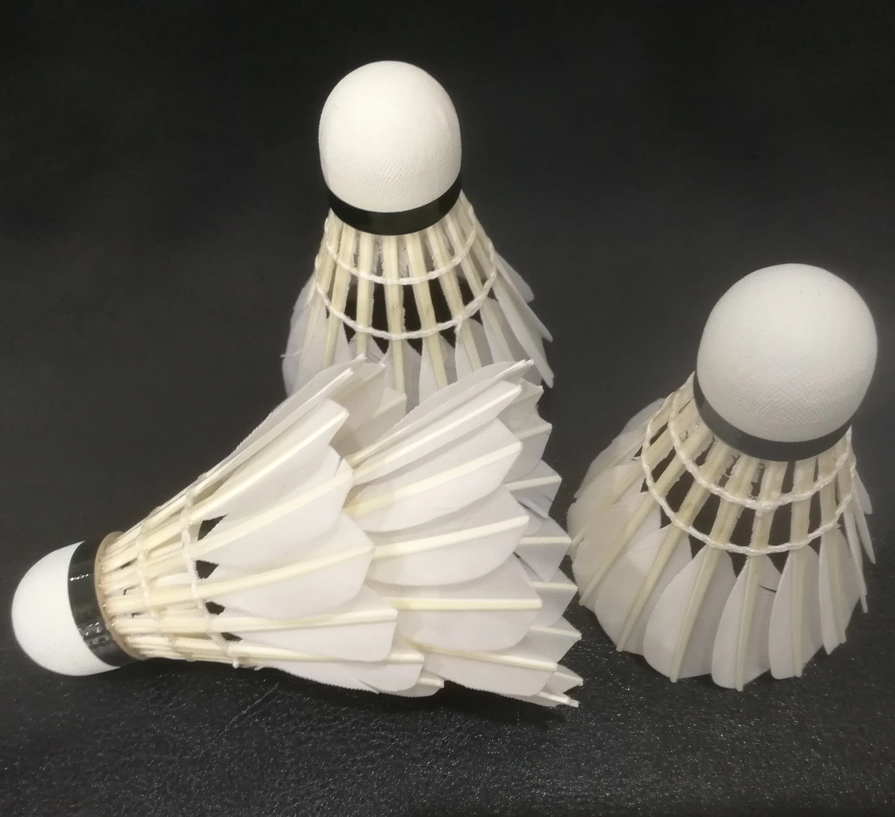 
lingmei brand most durable goose feather badminton shuttlecock 