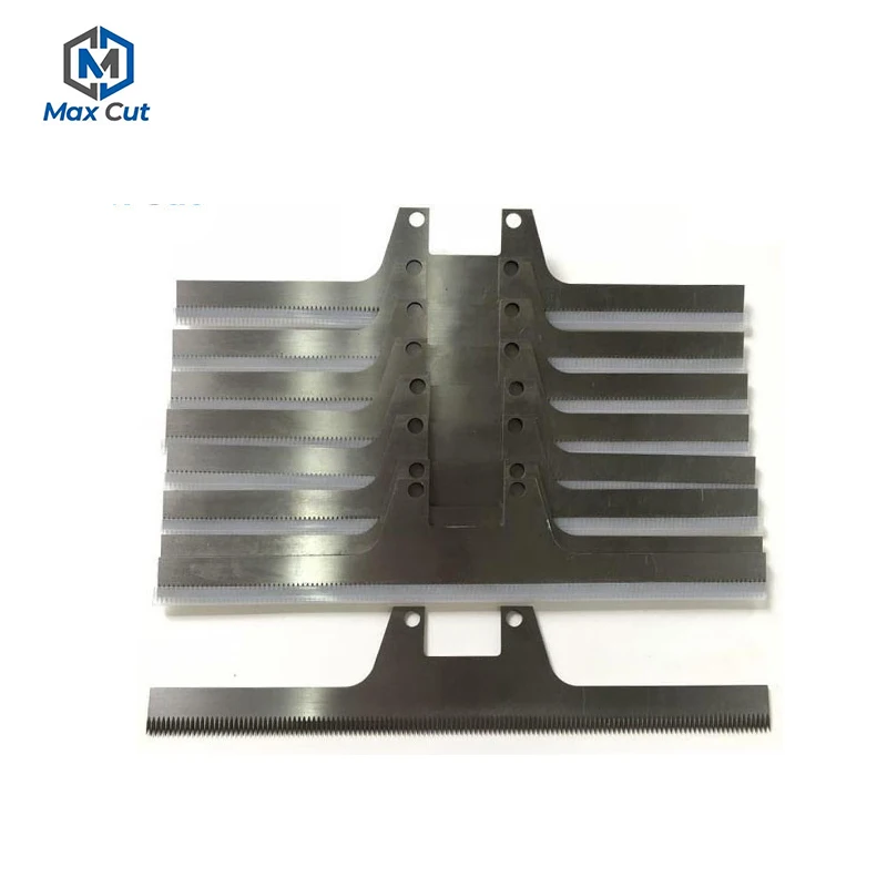 Customized Zigzag Bag Cutting Knife Packaging Machine Steel Saw Blade Serrated Blade