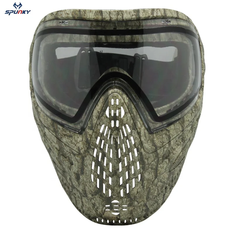 Customize Reusable Black Fashion Camouflage Plastic Anti Fog Ballistic Tactical Paintball Mask