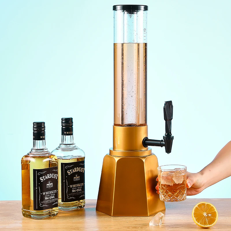 Wholesale Diamond base Beer Draft Dispensers Popular Tower 3 Liter Juice Portable Drink Dispenser